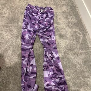 Purple Camouflage Pants
